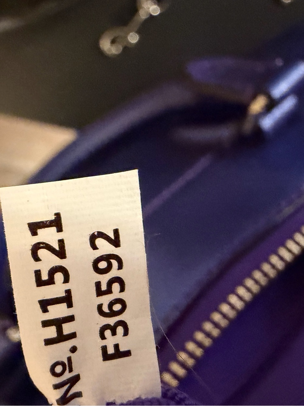 Coach 2015 Metallic Purple Pebbled Leather Mini Bennett satchel F36592 - Picture 10 of 10